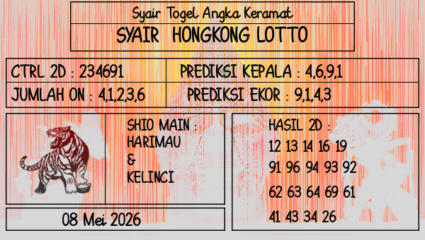 Prediksi Hongkong Lotto