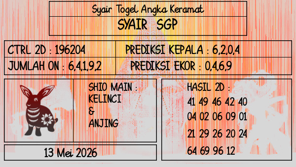 Prediksi SGP