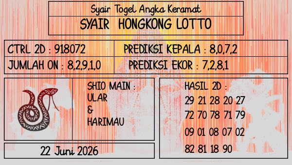 Prediksi Hongkong Lotto