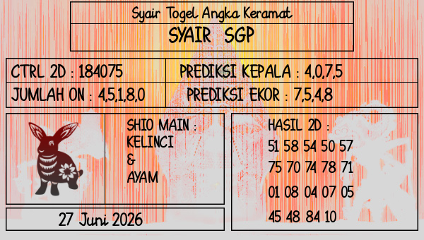 Prediksi SGP
