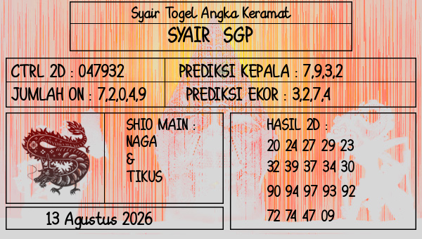Prediksi SGP