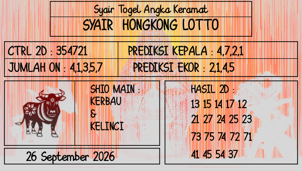 Prediksi Hongkong Lotto